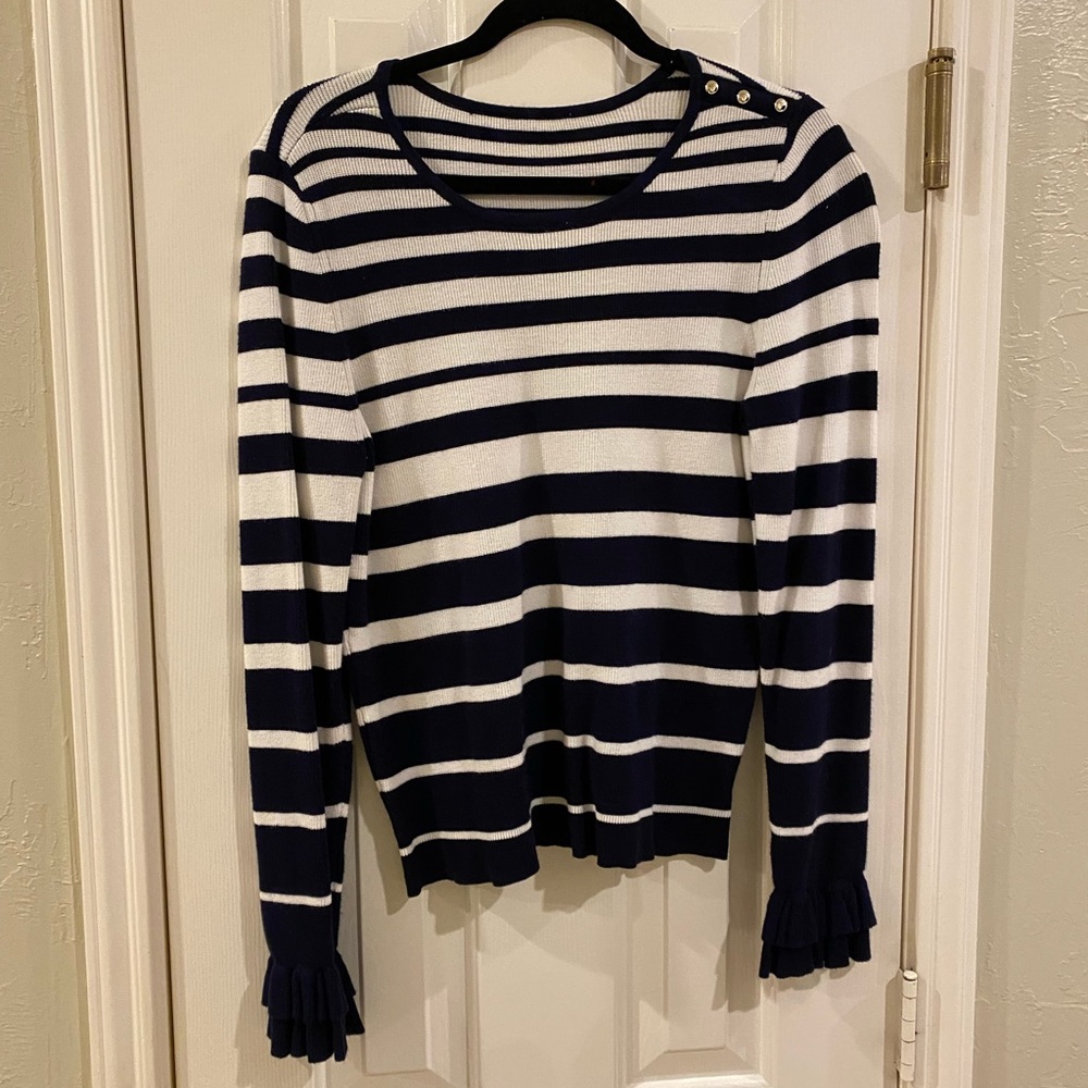 Navy stripe sweater